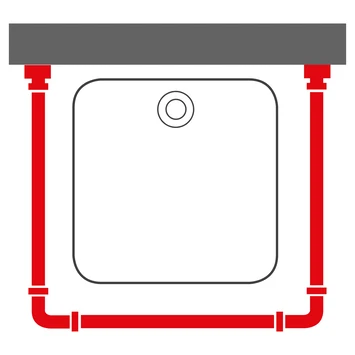Sealskin Douchegordijnstang Seallux Combi Mat Aluminium - Afbeelding 4
