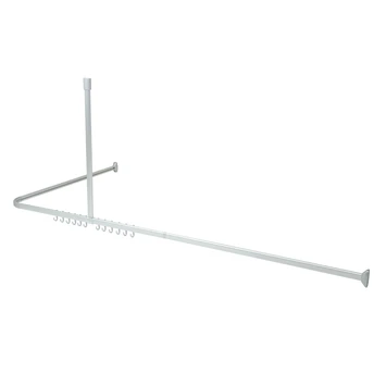 Sealskin Douchegordijnstang Easy Roll Aluminium 90x90 Cm - Afbeelding 3