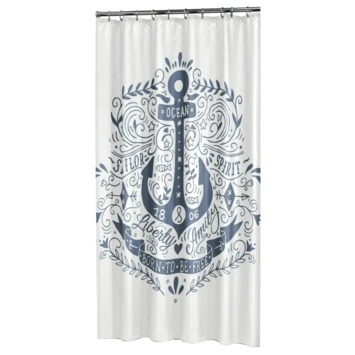 Sealskin Douchegordijn Anchor Blauw 180x200 Cm