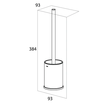 Tiger Toiletborstelhouder Colar Chroom - Afbeelding 5