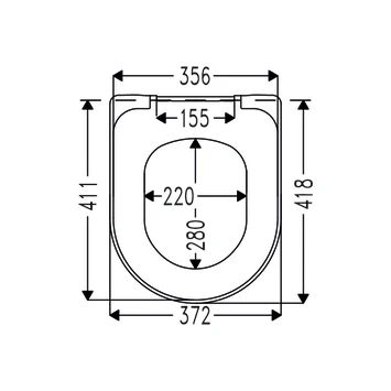 Cedo Tropea Beach Wc Bril Wit Softclose D-vorm Thermoplast - Afbeelding 3