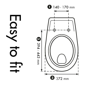 Cedo Tropea Beach Wc Bril Wit Softclose D-vorm Thermoplast - Afbeelding 4