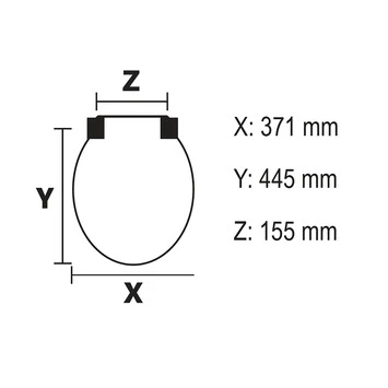 Bemis WC Bril Chicago Wit Hout Met Metalen Softclose - Afbeelding 3