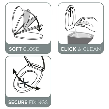 Tiger WC Bril Amadora Wit Kunststof Met Softclose - Afbeelding 9