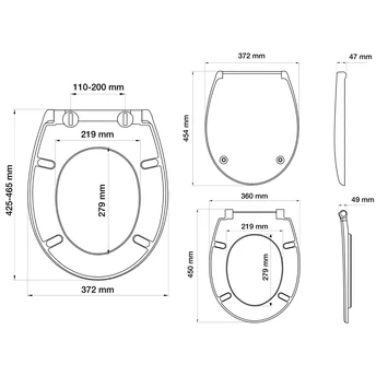Tiger WC Bril Amadora Wit Kunststof Met Softclose - Afbeelding 10