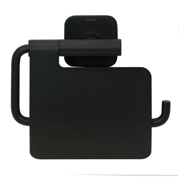 Tiger Toiletrolhouder Colar Met Klep Zwart - Afbeelding 3