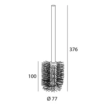 Tiger Toiletborstel Chroom - Afbeelding 4