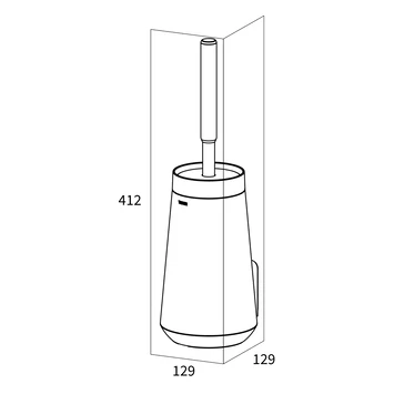 Tiger Toiletborstelhouder TESS Met Swoop Borstel Flexibel Blauw/zwart - Afbeelding 7