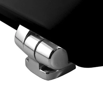 Bemis WC Bril New York Zwart Hout Met Softclose - Afbeelding 2