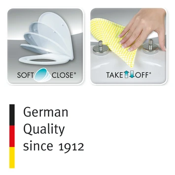 Cedo Palm Beach Wc Bril Pergamon Softclose Duroplast - Afbeelding 5