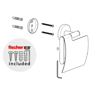 Marho Toiletrolhouder Luxor Met Klep Chroom - Afbeelding 6