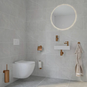 Marho Toiletborstelhouder Luxor Brons Koper - Afbeelding 2