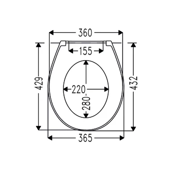 Cedo Mojave Beach Wc Bril Wit Softclose Duroplast - Afbeelding 3