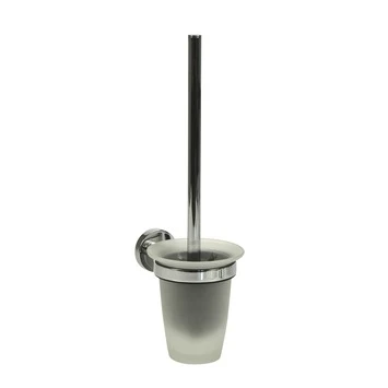 Haceka Toiletborstelhouder Kosmos Tec Hangend Chroom Met Matglazen Pot 3 Haceka Toiletborstelhouder Kosmos Tec Hangend Chroom Met Matglazen Pot