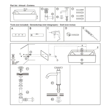 Differnz Dif Fonteinset Argus Wit - Afbeelding 4