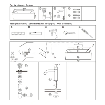 Differnz Dif Fonteinset Argus Wit - Afbeelding 9