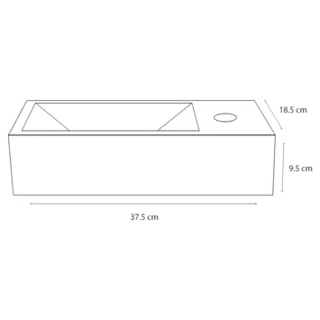 Differnz Helios Fontein 37.5x18.5x9.5 Cm Marmer - Afbeelding 4