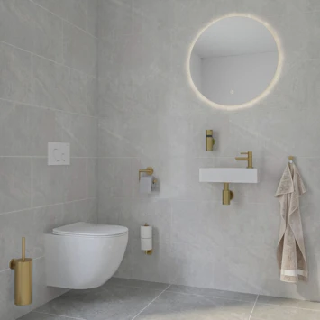 Marho Reserverolhouder Luxor Geborsteld Messing - Afbeelding 3