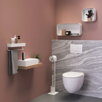 Sealskin Toiletrek Brix Metaal Wit - Afbeelding 5