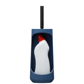 Tiger Toiletborstelhouder TESS Met Opbergfunctie Vrijstaand En Swoop Borstel Flexibel Blauw/zwart - Afbeelding 2