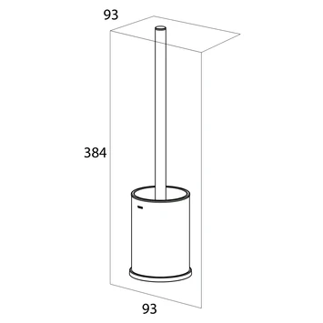 Tiger Toiletborstelhouder Colar RVS - Afbeelding 5