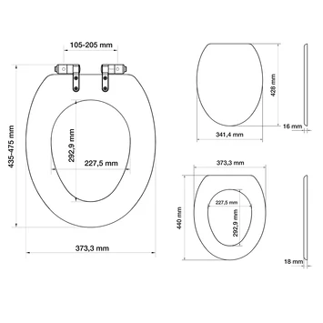 Tiger WC Bril Mississippi Wit Hout Met Softclose - Afbeelding 12