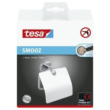 Tesa Toiletrolhouder Smooz Met Deksel - Afbeelding 2