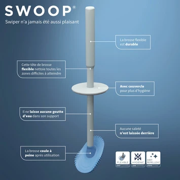 Tiger Toiletborstel Swoop Flexibel Lichtgrijs - Afbeelding 7