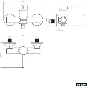 Handson Douchekraan Oscar Chroom 15 Cm - Afbeelding 2