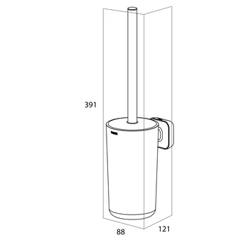 Tiger Carv Toiletborstel Met Houder Zwart - Afbeelding 6