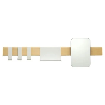 Sealskin Kapstok Met Spiegel Brix Wit - Afbeelding 2