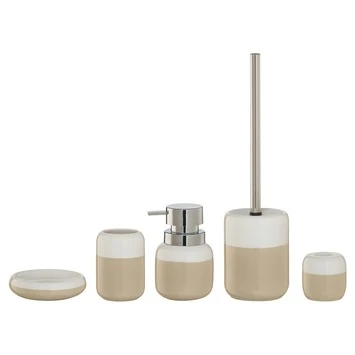 Sealskin Toiletborstelgarnituur Sphere Porcelein Zand - Afbeelding 2