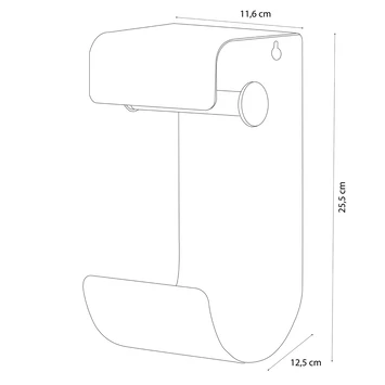 Sealskin WC-rolhouder Brix Metaal Wit - Afbeelding 8