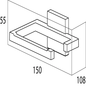 Tiger Toilethouder Zenna Chroom/Wengé - Afbeelding 5