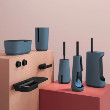 Tiger Toiletborstelhouder TESS Vrijstaand Met Swoop Borstel Blauw/zwart - Afbeelding 6