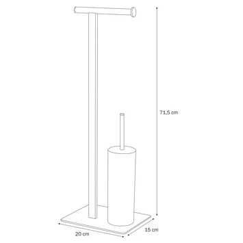 Sealskin Toiletrek Brix Metaal Zwart - Afbeelding 7