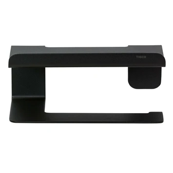Tiger Colar Toiletrolhouder Met Planchet Zwart - Afbeelding 4