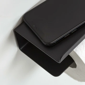 Tiger Colar Toiletrolhouder Met Planchet Zwart - Afbeelding 6