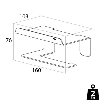 Tiger Colar Toiletrolhouder Met Planchet Zwart - Afbeelding 11