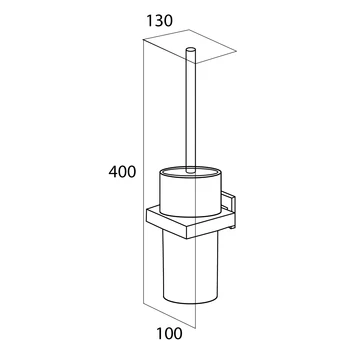 Tiger Toiletborstelhouder Items Hangend Chroom - Afbeelding 6