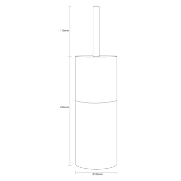 Sealskin Toiletborstelhouder Doppio Ecru - Afbeelding 8