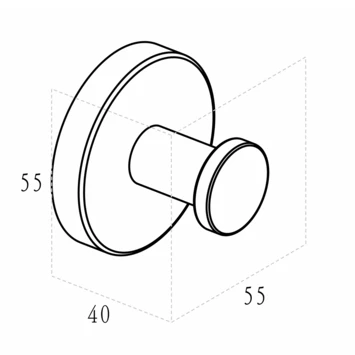 Marho Handdoekhaak Luxor Groot Geborsteld Messing - Afbeelding 4