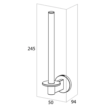 Tiger Reserverolhouder Noon Zwart - Afbeelding 5