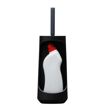 Tiger Toiletborstelhouder Tess Met Opbergvak Staand Zwart/antraciet - Afbeelding 2