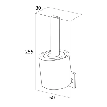 Tiger Reserverolhouder Items Hangend Chroom - Afbeelding 5