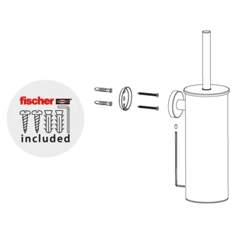 Marho Toiletborstelhouder Luxor Gun Metal - Afbeelding 5