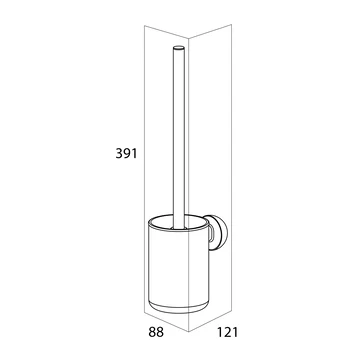 Tiger Cooper Toiletborstel Met Houder RVS Geborsteld / Zwart - Afbeelding 6
