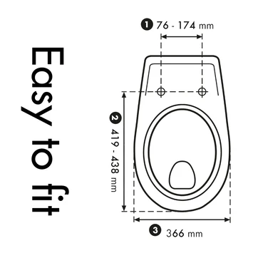 Cedo Dream Blue Wc Bril Softclose Duroplast - Afbeelding 3