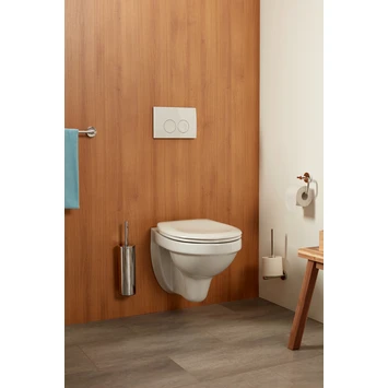 Haceka Toiletborstelhouder Kosmos Tec Hangend Chroom Buitenpot Met Binnenpot - Afbeelding 2