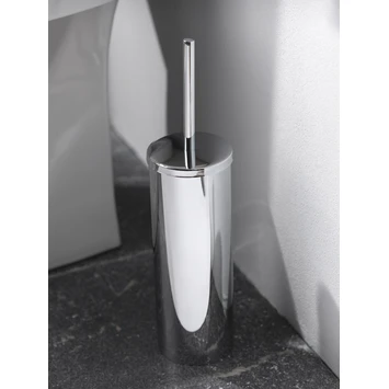 Haceka Toiletborstelhouder Kosmos Tec Hangend Chroom Buitenpot Met Binnenpot - Afbeelding 4